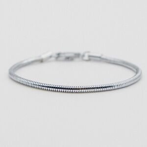 Midnight City Co Jewlery Snake Bracelet - Silver Stainless Steel 3mm